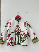 cotton velvet jacket white printed short kimono jacket for women wear