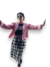 Cotton Quilted Short Jacket Pink Butta reversible Jacket Crop top Lightweight coat Summer Jacket