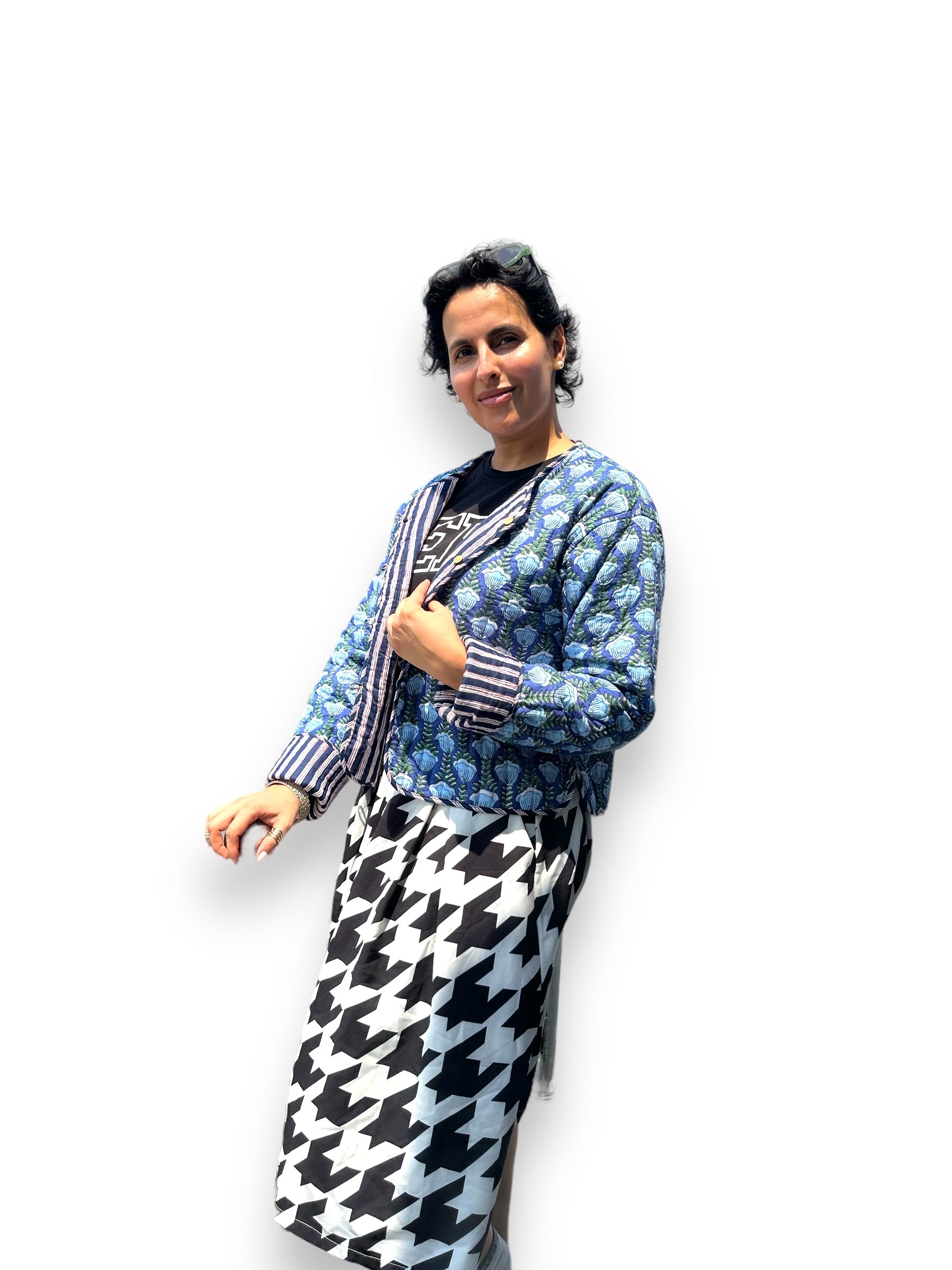 cotton jecket for women were printed kimono