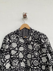 cotton jacket kimono style,cropped coat, lightweight outerwear,boho chic,spring fashion indian handmade crop top quilted jacket handmade garment