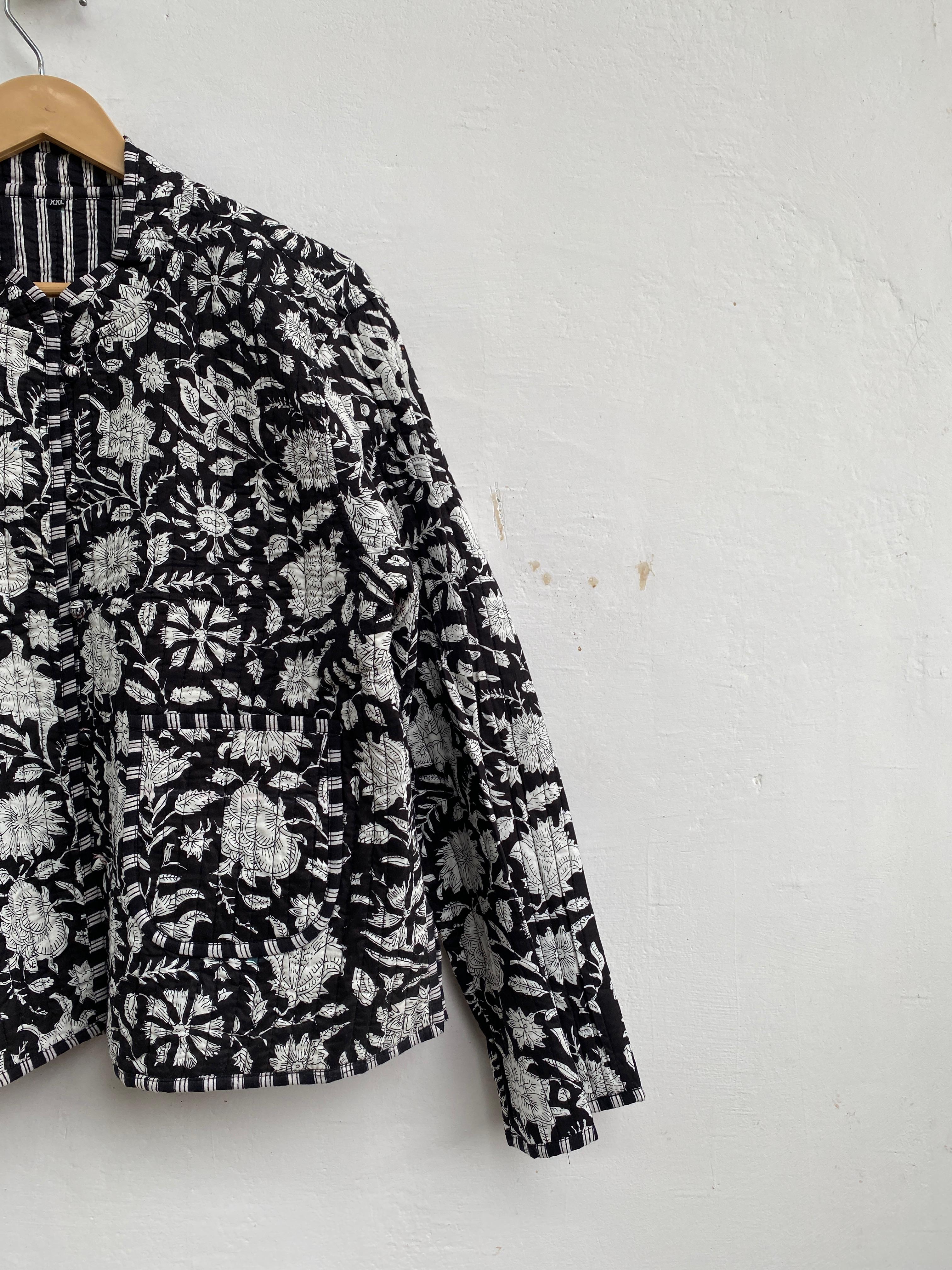 cotton jacket kimono style,cropped coat, lightweight outerwear,boho chic,spring fashion indian handmade crop top quilted jacket handmade garment